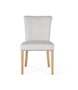 GINER Y COLOMER Lote de 2 sillas de tela y madera beige
